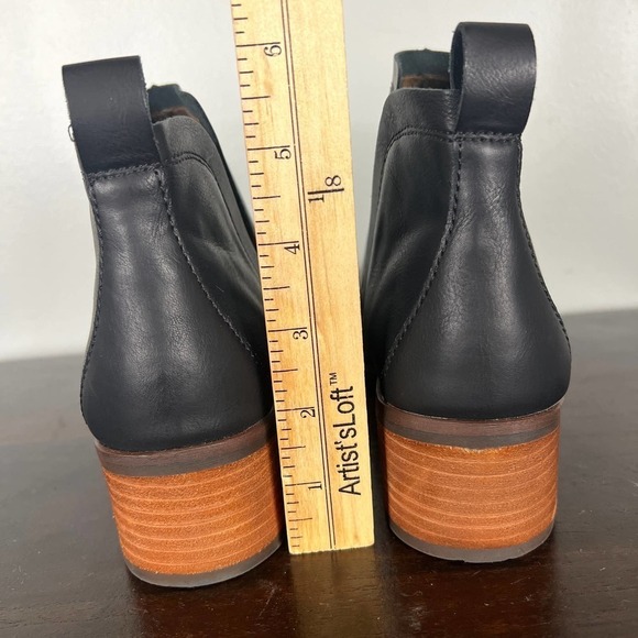 KORK-EASE LEATHER CHELSEA ANKLE BOOTIES IN BLACK WOMEN'S SIZE 6 - Picture 7 of 11